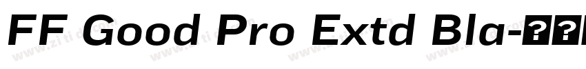 FF Good Pro Extd Bla字体转换
